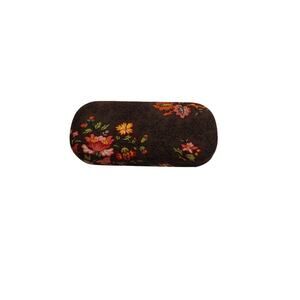 Vera Bradley Chocolate Brown Floral Eyeglass Sunglass Clam Shell Hard Case